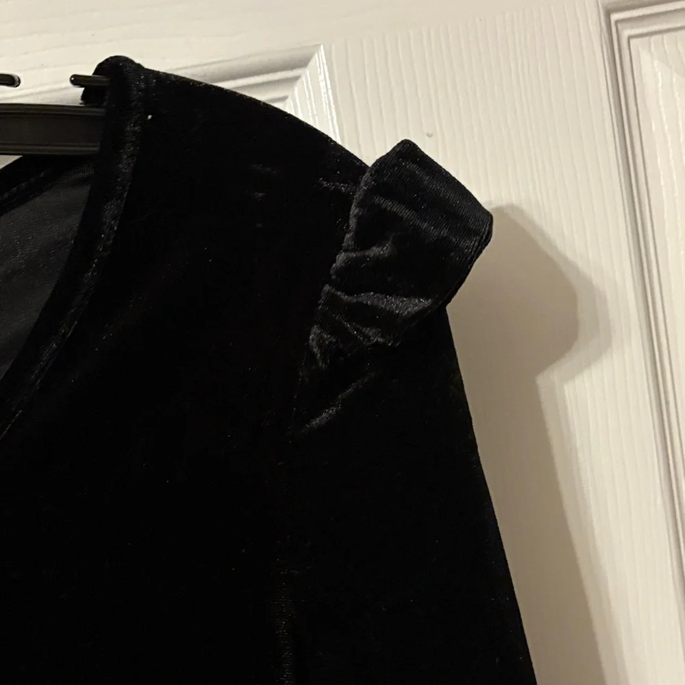 Celebrity Pink Black Velvet Bodysuit - Picture 3 of 3